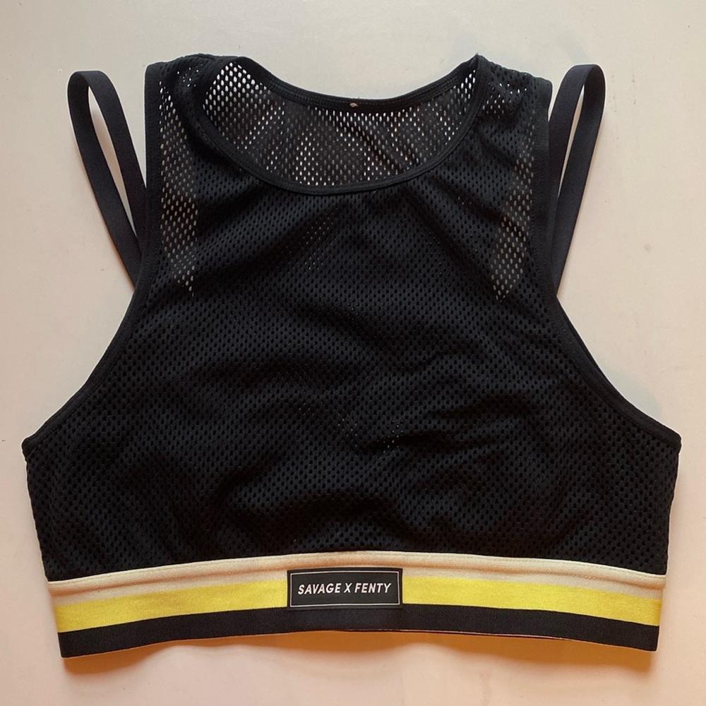Savage X Fenty Medium Impact Mesh Sports Bra S